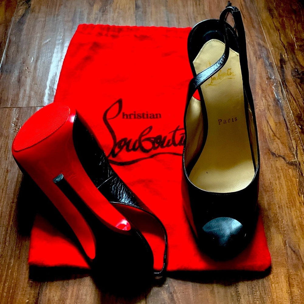 Louboutin Black Red Bottom Heels
